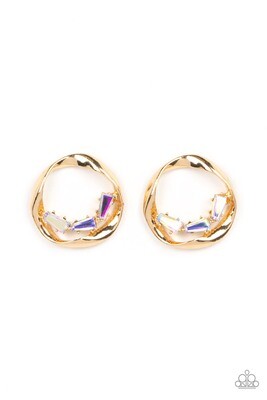 Imperfect Illumination - Multi Gold Earring