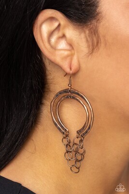 Dont Go CHAINg-ing - Copper Earring