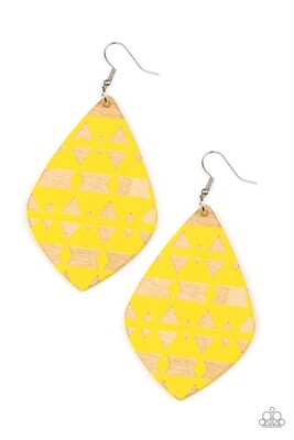 Zimbabwe Zoo - Yellow Wood Earring