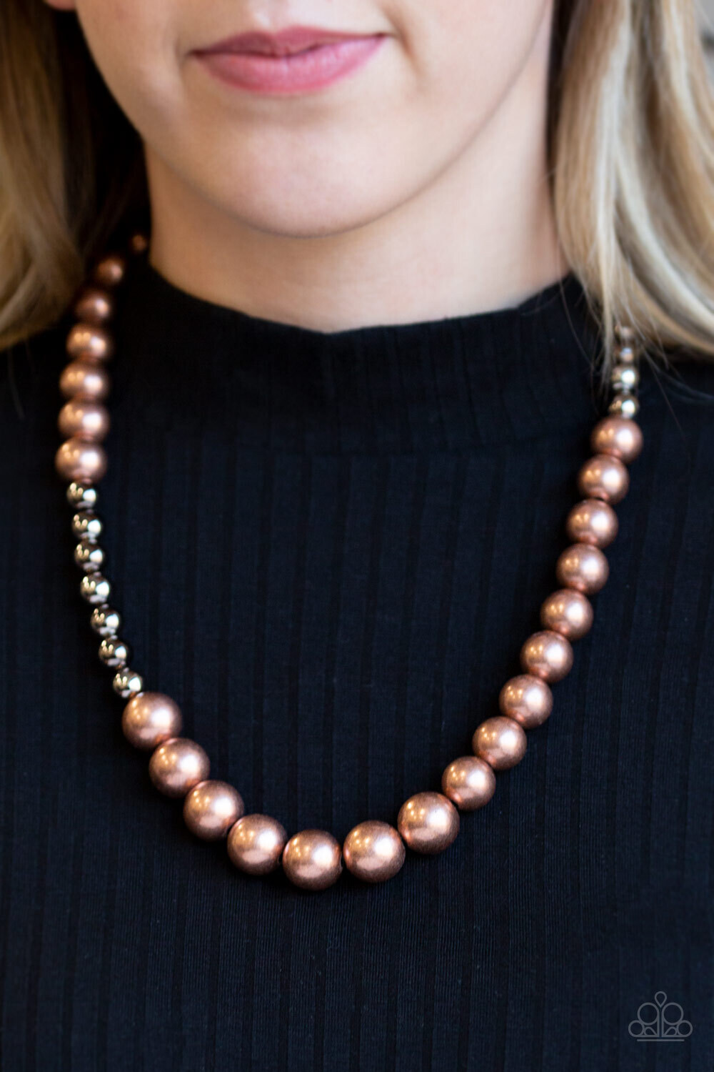 Power To The People - Copper/Black Necklace