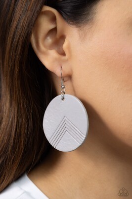 On the Edge of Edgy - Grey Earring