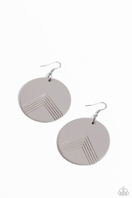 On the Edge of Edgy - Grey Earring