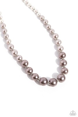 Manhattan Mogul - Multi Silver/Gray Necklace