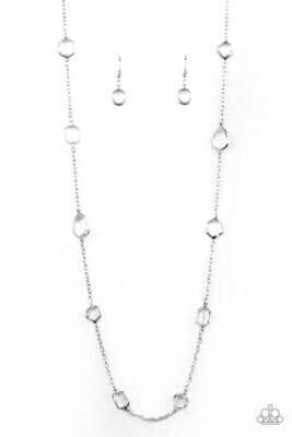 Glassy Glamorous - White Necklace