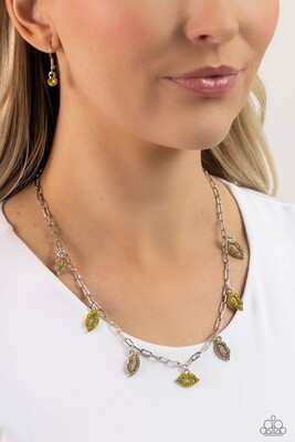 KISS the Mark - Yellow Lips Necklace