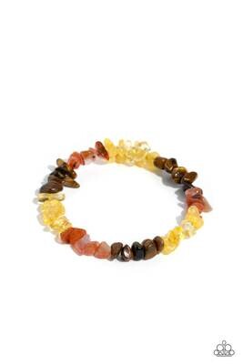 Sculpted Showcase - Brown Multi Bracelet