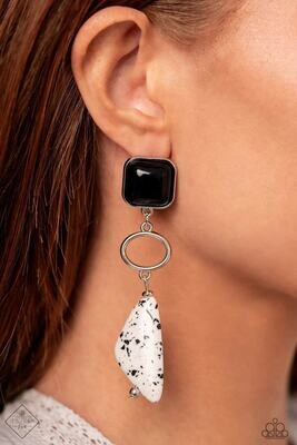 High-End Hallmark - Black FF Earring