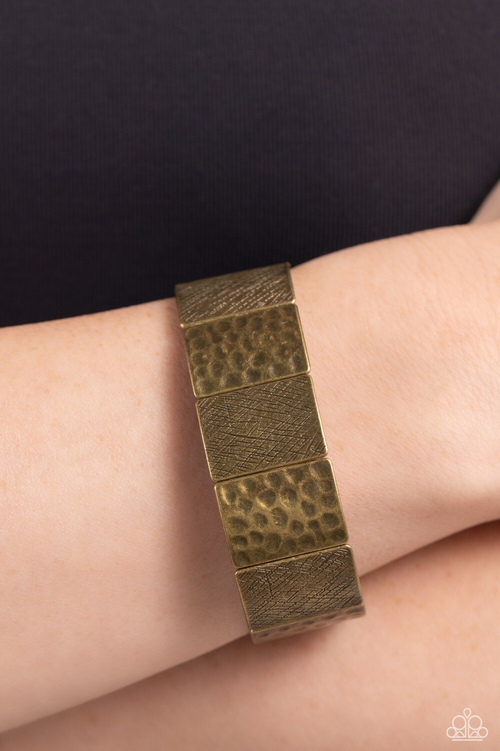 Textured Traveler - Brass Bracelet