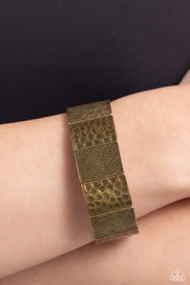 Textured Traveler - Brass Bracelet
