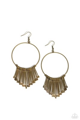 The Little Dipper - Brass Earring