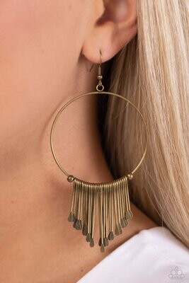 The Little Dipper - Brass Earring