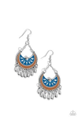 I Just Need CHIME - Blue/Brown Earring