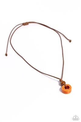 Sunset Sabbatical - Orange Urban Necklace