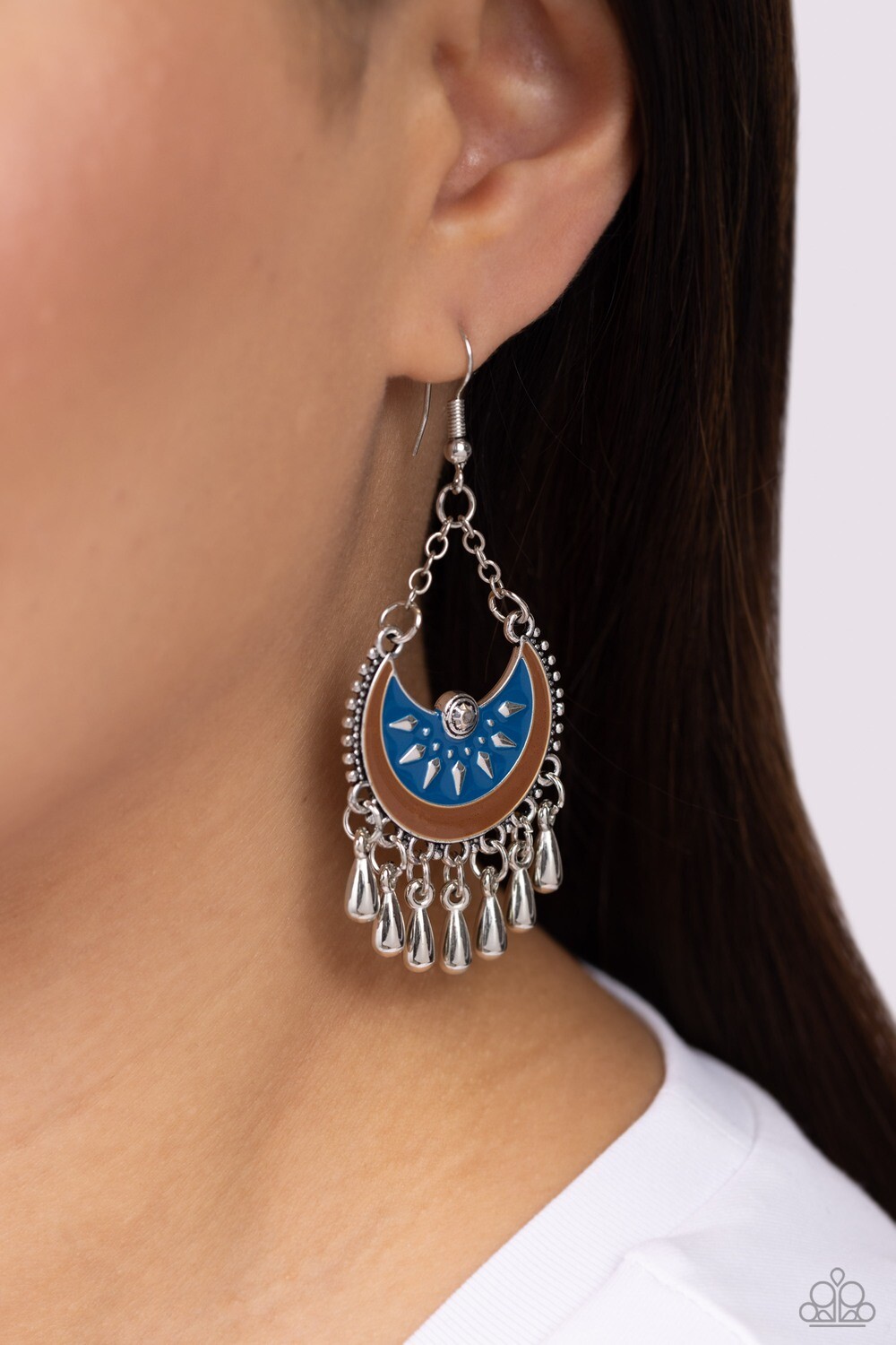 I Just Need CHIME - Blue/Brown Earring