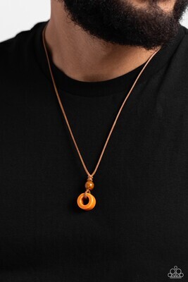 Sunset Sabbatical - Orange Urban Necklace