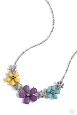 Growing Garland - Purple Flower Necklace