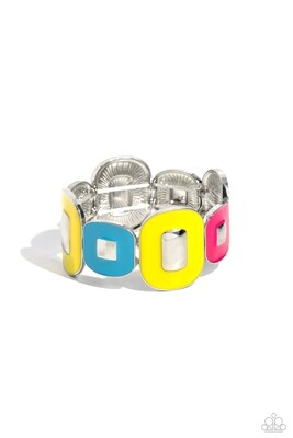 Painted Pairing - Yellow  Multi Bracelet