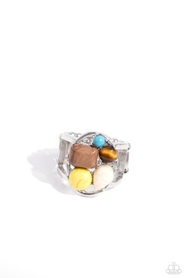 Crafted Collection - Brown Multi Ring