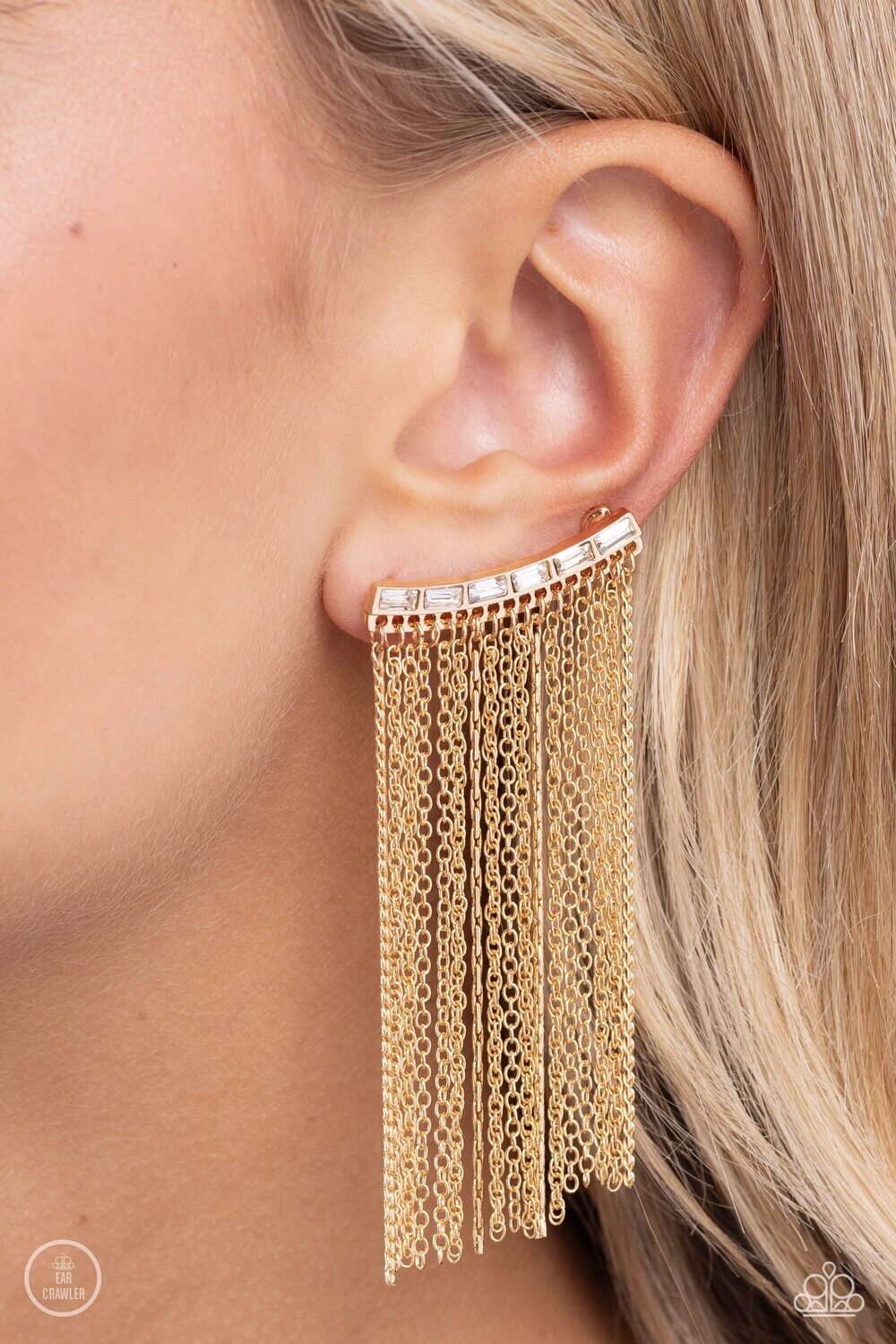 Feuding Fringe - Gold Earrings