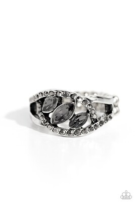Stiletto Sparkle - Silver Ring