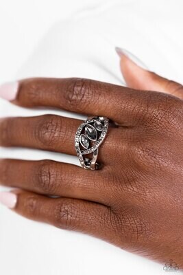 Stiletto Sparkle - Silver Ring