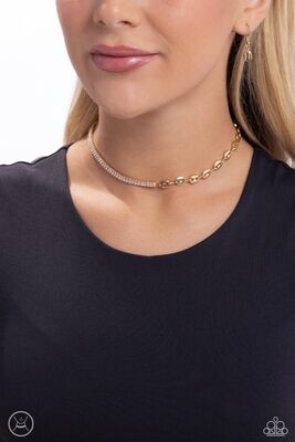 Dream Duo Gold Choker Necklace