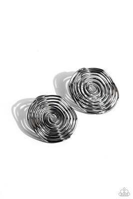 COIL Over - Black Earring