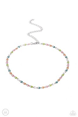 Admirable Accents - Multi Choker Necklace