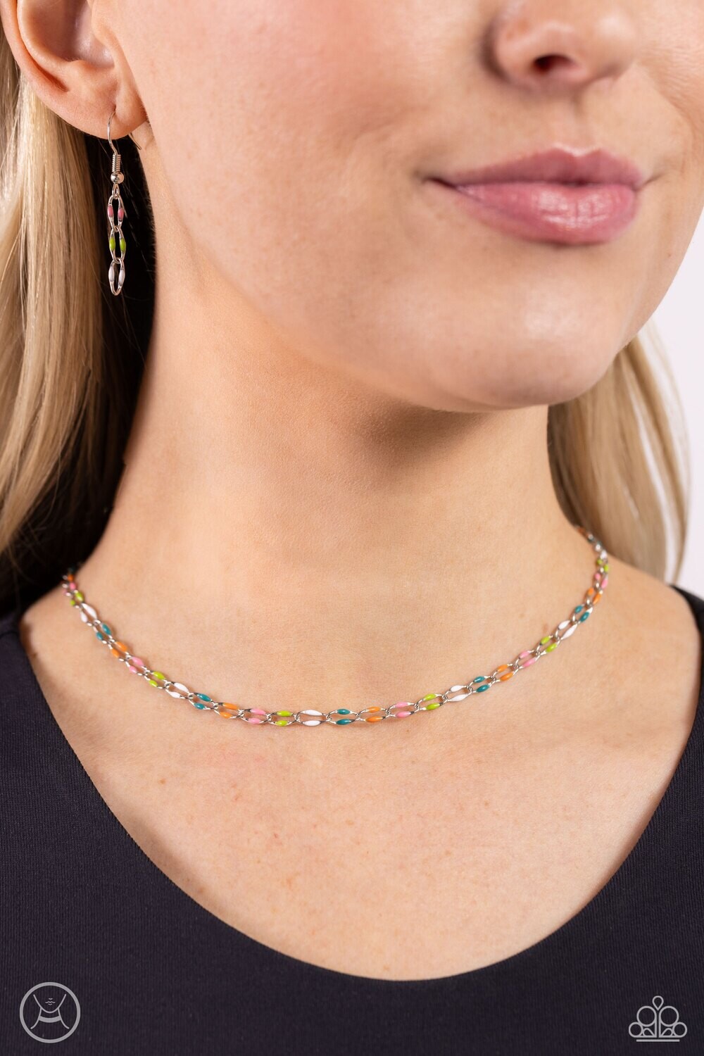 Admirable Accents - Multi Choker Necklace