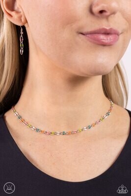 Admirable Accents - Multi Choker Necklace