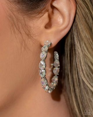 Presidential Pizzazz - White Earrings