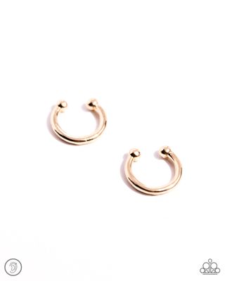 Barbell Beauty - Gold Cuff Earring