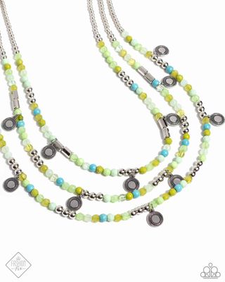 Piquant Pattern - Green FF Necklace