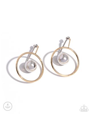 Boldly Balanced - Multi Gold Earring