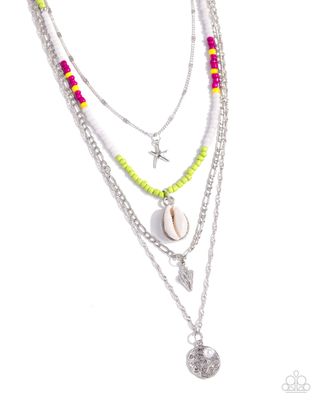Oceanic Obligato - Green Multi Necklace