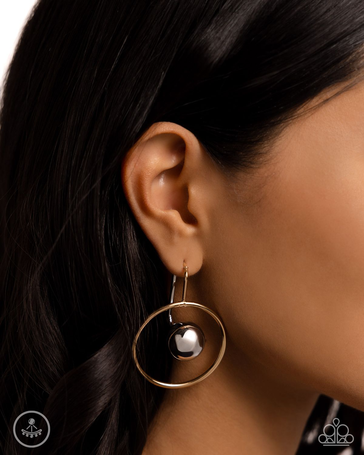 Boldly Balanced - Multi Gold Earring
