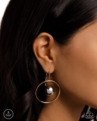 Boldly Balanced - Multi Gold Earring