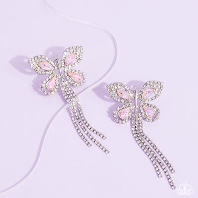 Next SOAR - Pink Butterfly Earrings