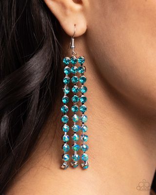 Ombre Occupation - Blue Earrings