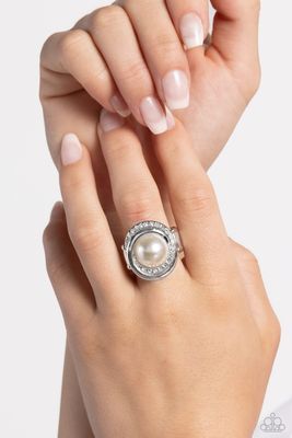 Folded Flair - White Ring