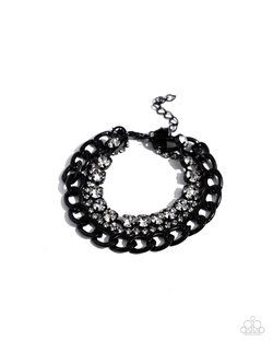 Colorful Canvas- Black Bracelet