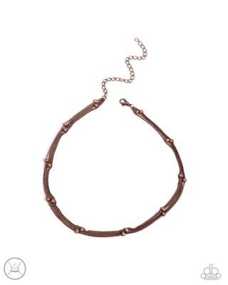 Satellite Strands - Copper Neklace