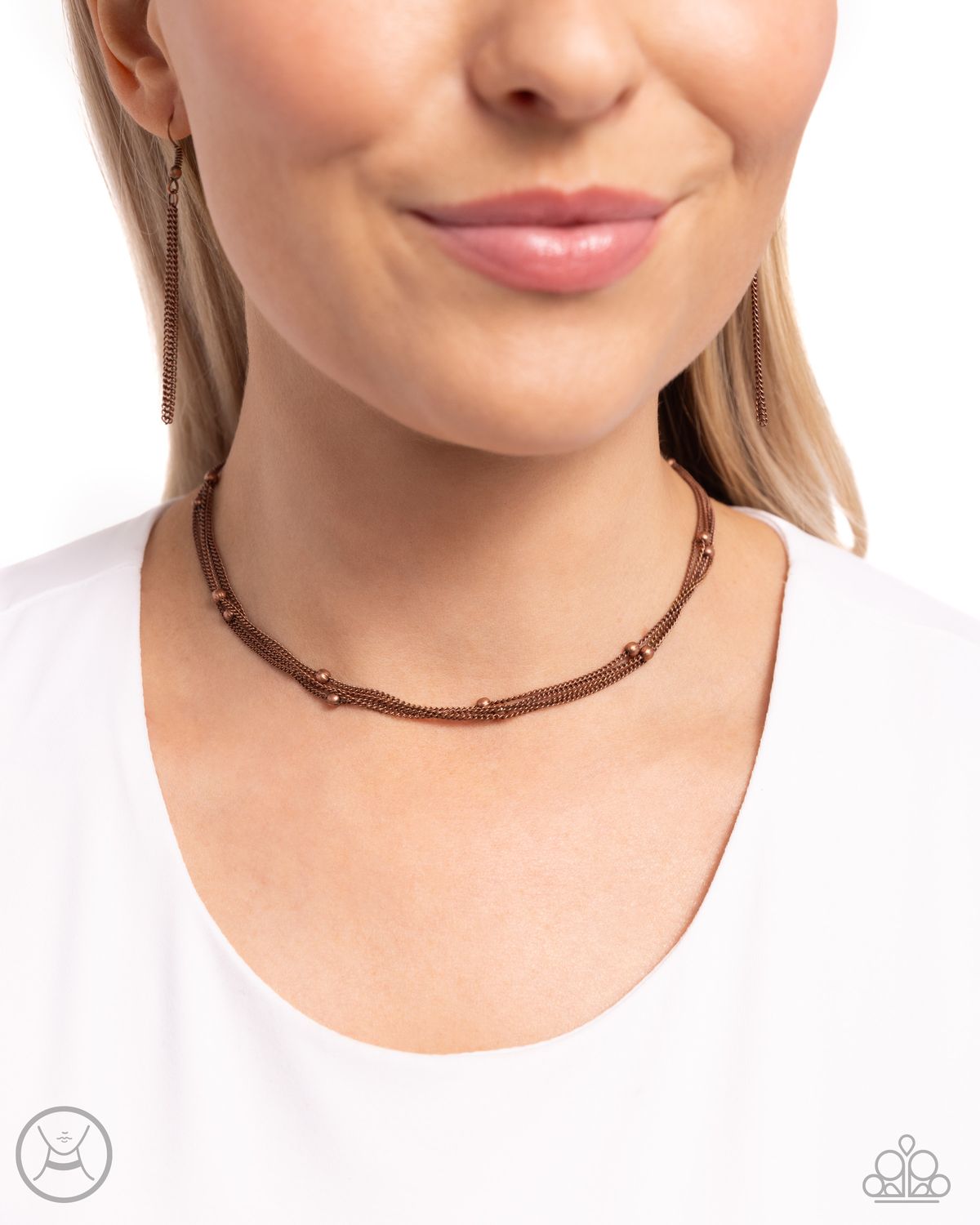 Satellite Strands - Copper Neklace