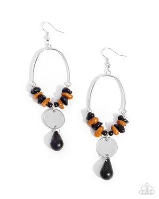 Suspended Santa Fe - Black Earring