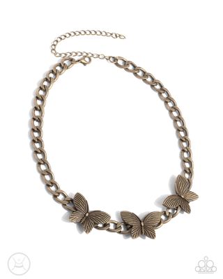 Aerial Ambition - Brass Necklace