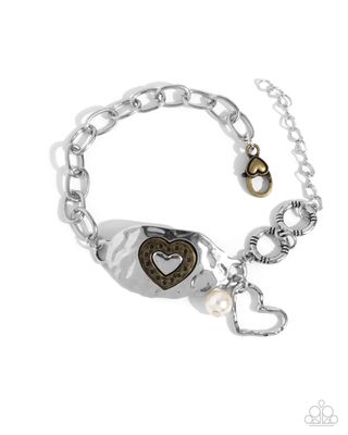 Rustic Reign - Silver/Brass Bracelet