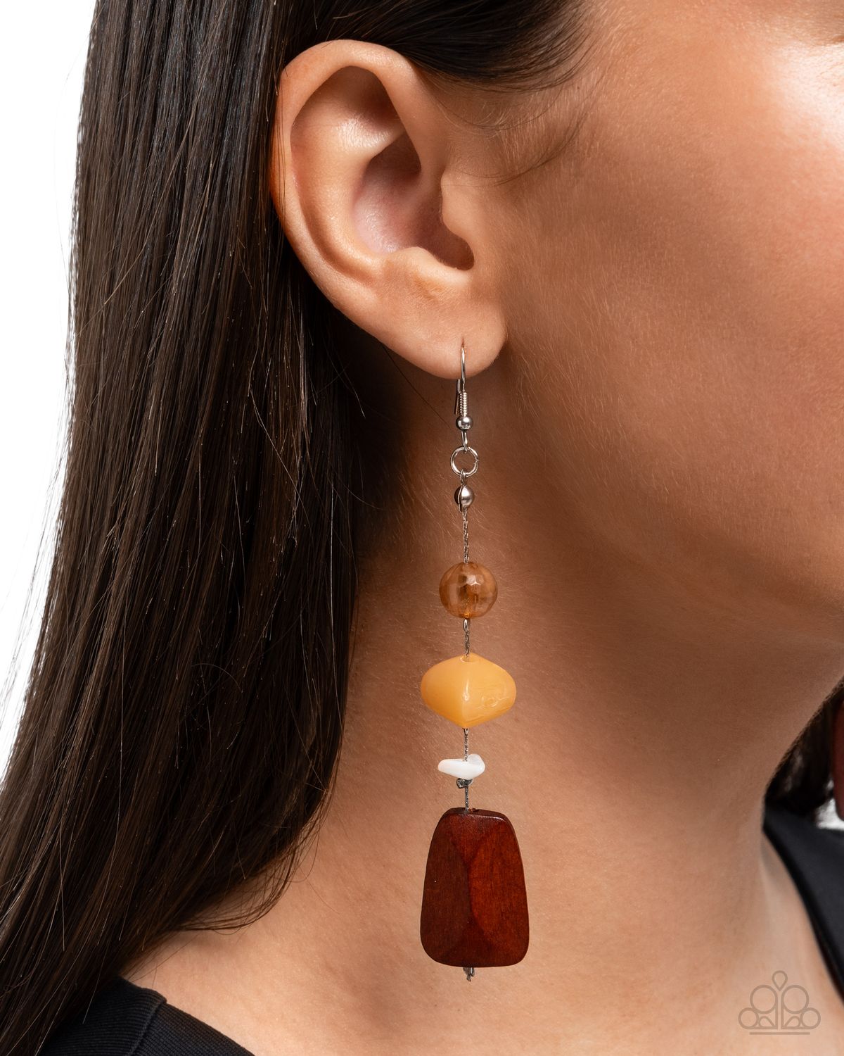 Creative Collection - Orange/Brown Earring