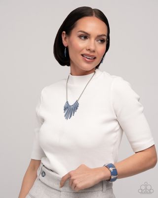 Fashionable Fringe/Color Cameo Blue Set