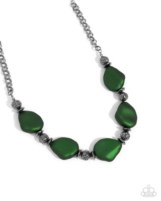 Refulgent Reformation - Green Necklace