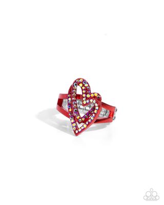 Hybrid Heart - Red Heart Ring
